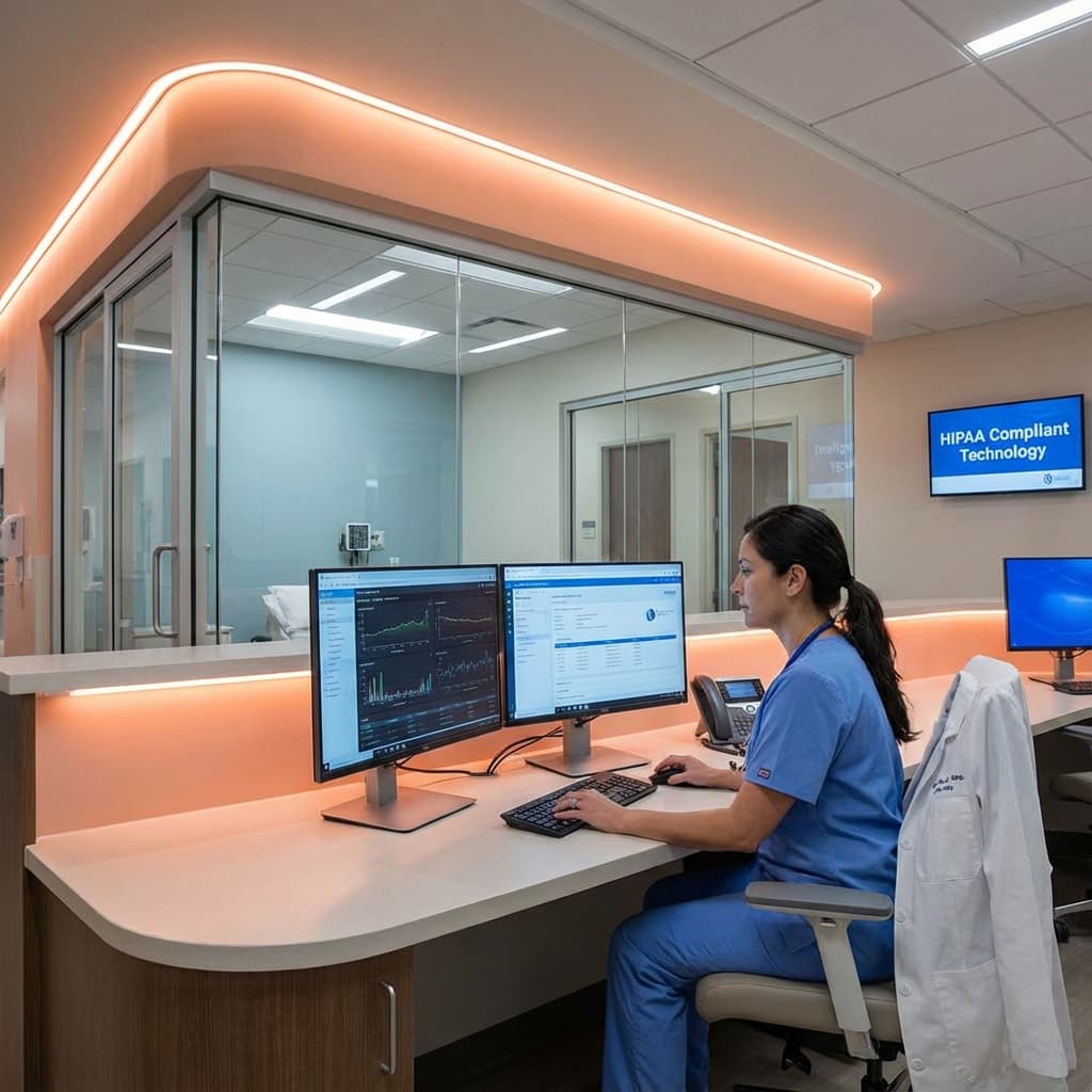 Healthcare providers using HIPAA-compliant local AI for patient data processing